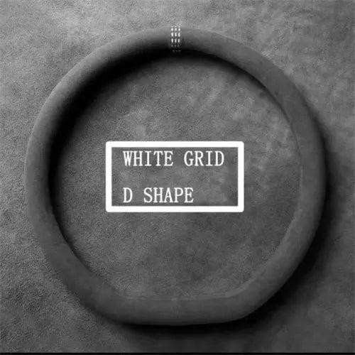 Suede shape steering wheel - suede, d-shape