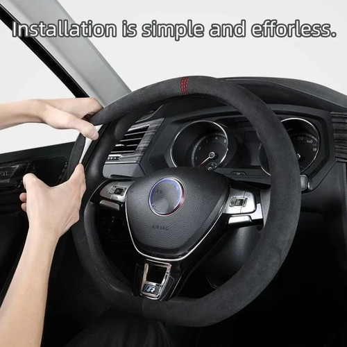 Suede steering wheel - steering, –
